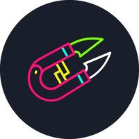 Sewing clipper Line Multi Color Design vector