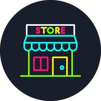 Store Line Multi Color Design vector