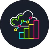 Performance Line Multi Color Design vector