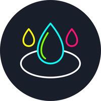 Water Line Multi Color Design vector
