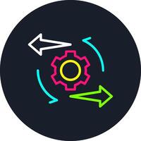 Mobility Line Multi Color Design vector