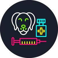 Vaccine Line Multi Color Design vector