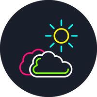 Summer Line Multi Color Design vector