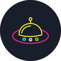 Fly Line Multi Color Design vector