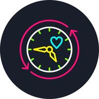 Refresh arrow Line Multi Color Design vector