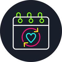 Sync Line Multi Color Design vector