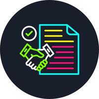 Paper Line Multi Color Design vector
