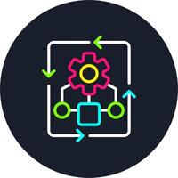 Arrows Line Multi Color Design vector