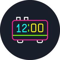 Midnight Line Multi Color Design vector