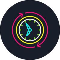 Queue Line Multi Color Design vector