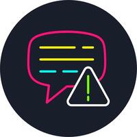 Alert Line Multi Color Design vector