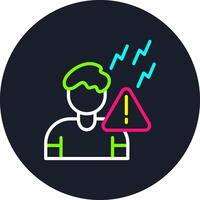 Crisis Line Multi Color Design vector