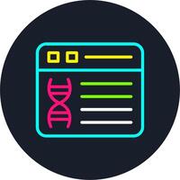 Browser Line Multi Color Design vector