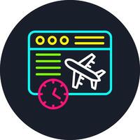 Delayed Line Multi Color Design vector