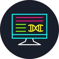 Screen Line Multi Color Design vector