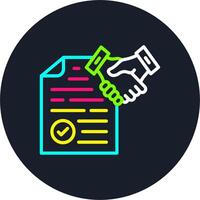 Certainty Line Multi Color Design vector