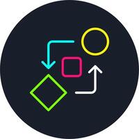 Looping Line Multi Color Design vector