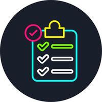Agenda Line Multi Color Design vector