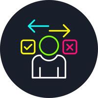 Directional Line Multi Color Design vector