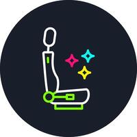 Car Seat Line Multi Color Design vector