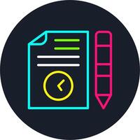 Report Line Multi Color Design vector