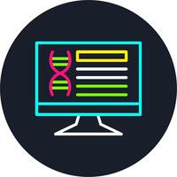 Desktop Line Multi Color Design vector