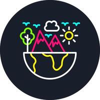 Environment Line Multi Color Design vector