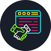 Website Line Multi Color Design vector