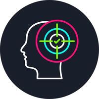Concentration Line Multi Color Design vector