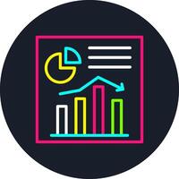 Diagram Line Multi Color Design vector