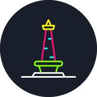 Monas Line Multi Color Design vector