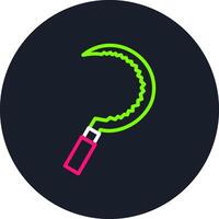 Knife Line Multi Color Design vector