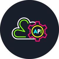 Api Line Multi Color Design vector