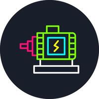 Motor Line Multi Color Design vector