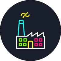 Factory Line Multi Color Design vector