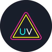 Uv Radiation Line Multi Color Design vector
