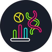 Statistics Line Multi Color Design vector