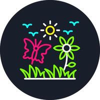 Summer Line Multi Color Design vector