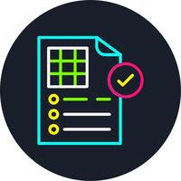 Validation Line Multi Color Design vector