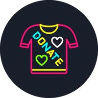 Tshirt Line Multi Color Design vector