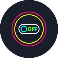 Off Line Multi Color Design vector
