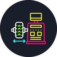 Balancing Line Multi Color Design vector
