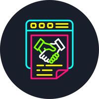 Website Line Multi Color Design vector