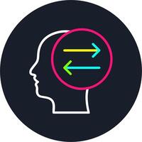 Arrows Line Multi Color Design vector