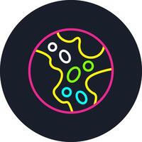 Pluto Line Multi Color Design vector