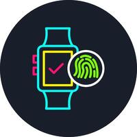Smartwatch Line Multi Color Design vector