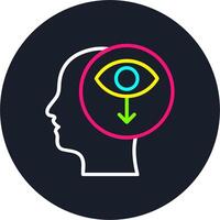 Self awareness Line Multi Color Design vector