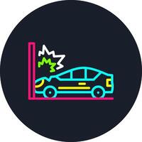 Accident Line Multi Color Design vector