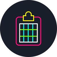 Clipboard Line Multi Color Design vector