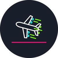 Departure Line Multi Color Design vector